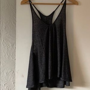 Black skinny strap tank top